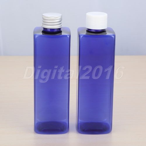 250ml Empty Cosmetic PET Lotion Bottle 2 Type Cap 5Colour Shampoo Bottle Plastic - Picture 8 of 18