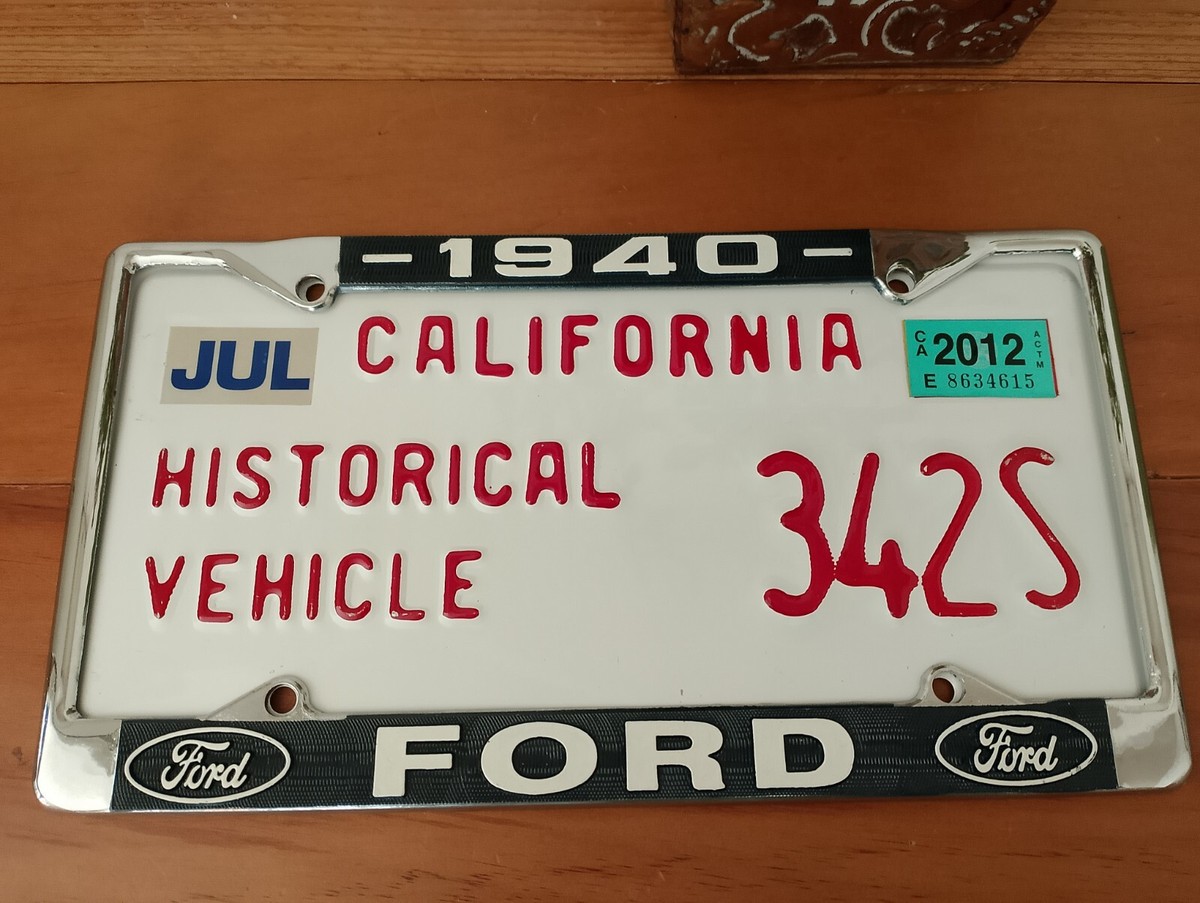 PAIR ✓ 2012 CA CALIFORNIA HISTORICAL VEHICLE LICENSE PLATES