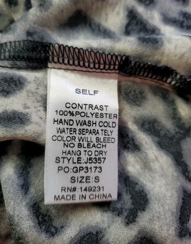 Kori America Damen Tunika Bluse Animal Print lang, teilweise Spitzenärmel Gr. S - Bild 9 von 10
