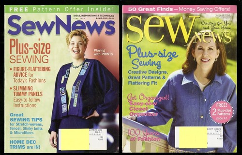 3 - Sew News Magazine PLUS-SIZE NÄHEN Special Juni 2003/Aug '04/Aug '06 sauber - Bild 2 von 6