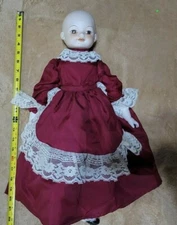 Vintage Karl Klette Doll Bavaria Marked 21 inch Bisque Blue Eyes Dresden