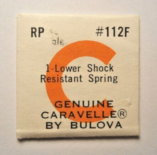 BULOVA CARAVELLE RP Watch Part #112F - LOWER SHOCK RESISTANT SPRING Replacement - Picture 1 of 1