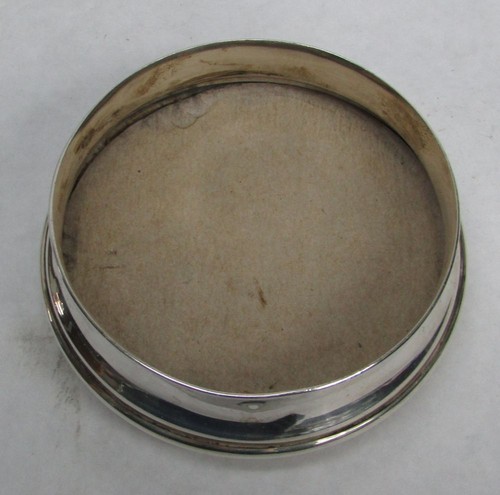 VINTAGE BIRMINGHAM STERLINGSILBER & KRISTALL PULVERDOSE - Bild 5 von 10