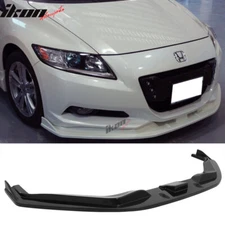 Fits 11-12 Honda CRZ A Type Front Bumper Lip Spoiler Unpainted Black ABS
