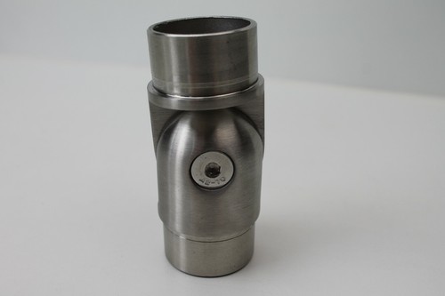 Edelstahl Steckverbinder für Rohr D 42,4mm - Fitting Bogen Geländer Verbinder - Bild 11 von 36