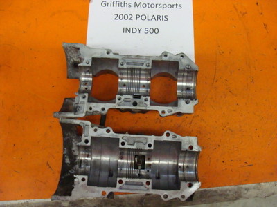 02 01 00 03 POLARIS INDY 500 XLT? XC? TWIN ENGINE CASES CASE HALVES CRANKCASE