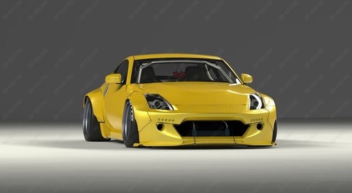 FRP 350Z Z33 RB V2 Body Kit Bumper Lip Fender Flare Spoiler for 02-08 Nissan - Picture 17 of 24