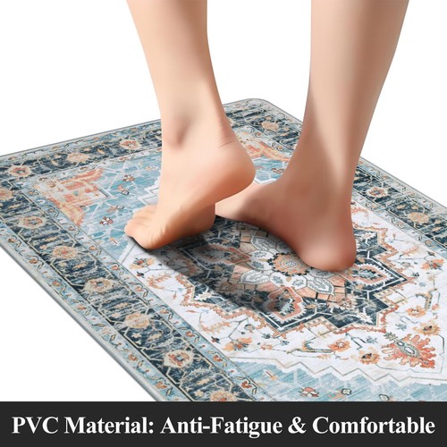 Kitchen Rug Sets 3 Piece Cushioned Anti-Fatigue Non-Slip Waterproof Standing - Picture 3 of 9