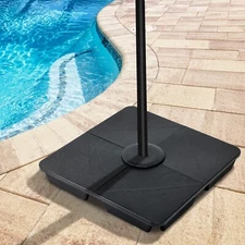 Aoodor 4-Piece Patio Umbrella Base Stand Heavy Duty Cantilever Offset Square