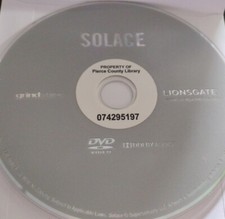 Solace (DVD disc only, 2015) Anthony Hopkins, Colin Farrell