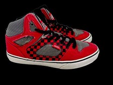 VANS Half Cab Red, Black, And Gray US 6.5