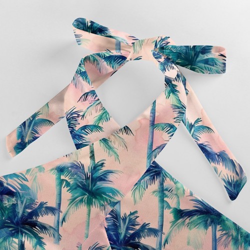 Family Hawaiian Matching Outfits Vacation Summer Tropical Halter Dress&Shirts A9 - Picture 12 of 24