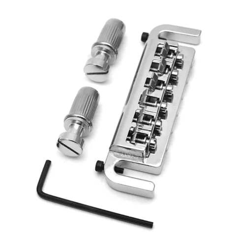Zinc Alloy Adjust Wrap Around Electric Guitar Bridge Stop Tailpiece Accessory E