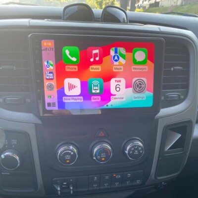 Android Carplay Car Stereo Radio For Dodge Ram 1500 2500 3500 2013-2019 GPS Navi