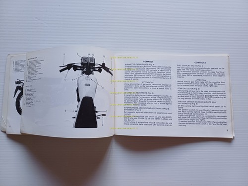 Cagiva Ala Blu 250 350 1983 manuale uso manutenzione libretto originale - Picture 11 of 11