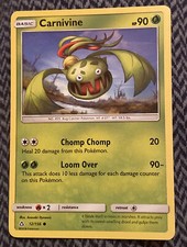 Pokemon SM - Ultra Prism Carnivine 12/156 Common Card Mint - Brand New