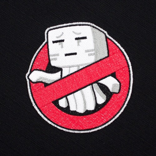 Mock Ghostbusters Logo No Ghast Ghost Embroidered Sew-On & Iron-On Patch, Fanart - Picture 1 of 2