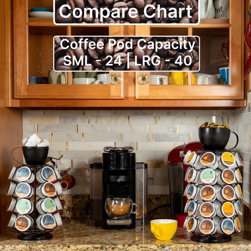 Made Easy Kit Carousel 360 Sinp Coffee Pod Holder Compatible with Keurig K-Pods - Picture 17 of 20