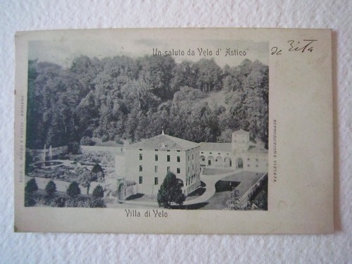 Cartolina Locale 1901 Veneto Vicenza Velo d'Astico Villa di Velo Arsiero - 第 1/1 張圖片