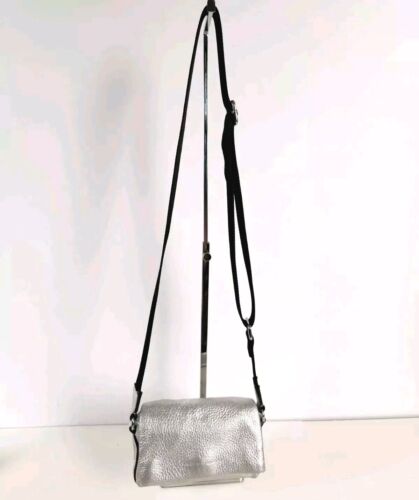 Aimee Kestenberg Silver Metallic Leather Preston Mini Crossbody - Picture 3 of 10