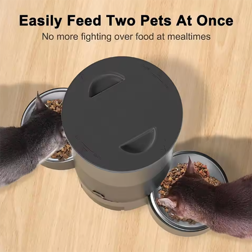 Automatic Cat Feeder with 5G WiFi 3L Automatic Cat Food Dispenser for 2 Pets - Picture 4 of 9