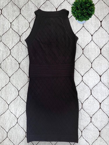 DAIMARAN Ruanda Women's Mini Dress Bodycon Black Slim Fit Size S/M - Picture 3 of 7