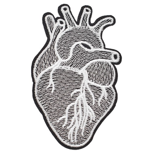 1Piece Embroidered Heart Surgeon Sew On Iron On Patch Badge Dress Craft Diy - Picture 4 of 8