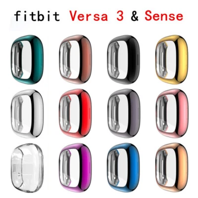 MARKENLOS Schutzhülle für Fitbit Versa 3 & Sense Hülle TPU Cover Case 360° Bumper Neu %