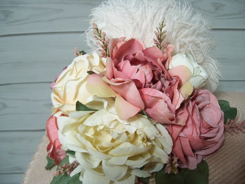 Damenhut Dusty Pink mit Blumenhut, Kentucky Derbyhut, Hochzeit, Teeparty - Bild 4 von 5