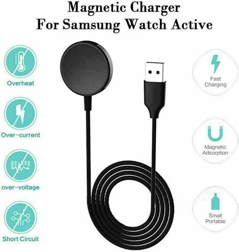 USB Charging Cable For Samsung Galaxy Watch 4 /5 /Watch 6 /Watch 3/Active 2 Dock - Picture 7 of 10