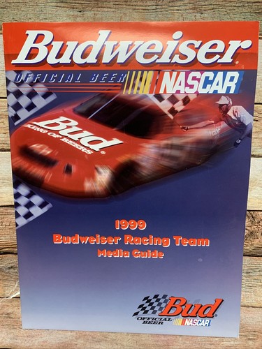 Vtg 1999 NASCAR Media Guide Press Kit Folder Budweiser Racing Wally Dallenbach - Picture 1 of 6