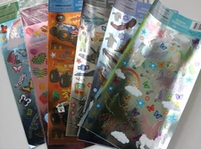 Fun large sticker sheets kids crafts animals vehicles hearts - You Choose!