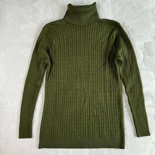 Men's Turtleneck Soft Sweater Knitted For Autumn And Winter Pullover Size Large