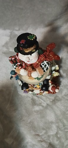 Vintage Snowman Musical Water SnowGlobe 10"X5" Battery Operated - Picture 5 of 9
