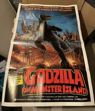 Godzilla On Monster Island Original Movie Poster, 27 x 41, 1976 (folded)