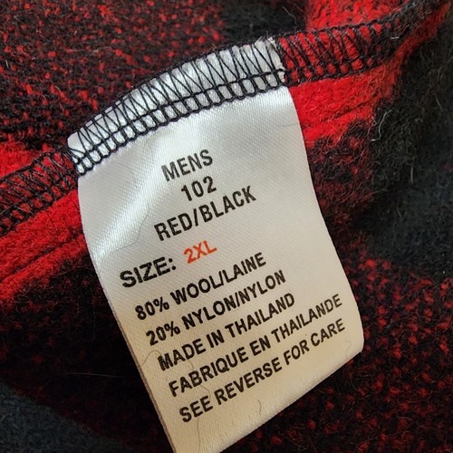 Camisa de caza de lana a cuadros Woolrich Buffalo de colección chaqueta tareas granero trabajo para hombre 2X - Imagen 9 de 14