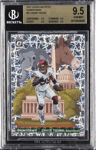 2021 PANINI DONRUSS OPTIC DOWNTOWN #DT8 CHASE YOUNG BGS 9.5