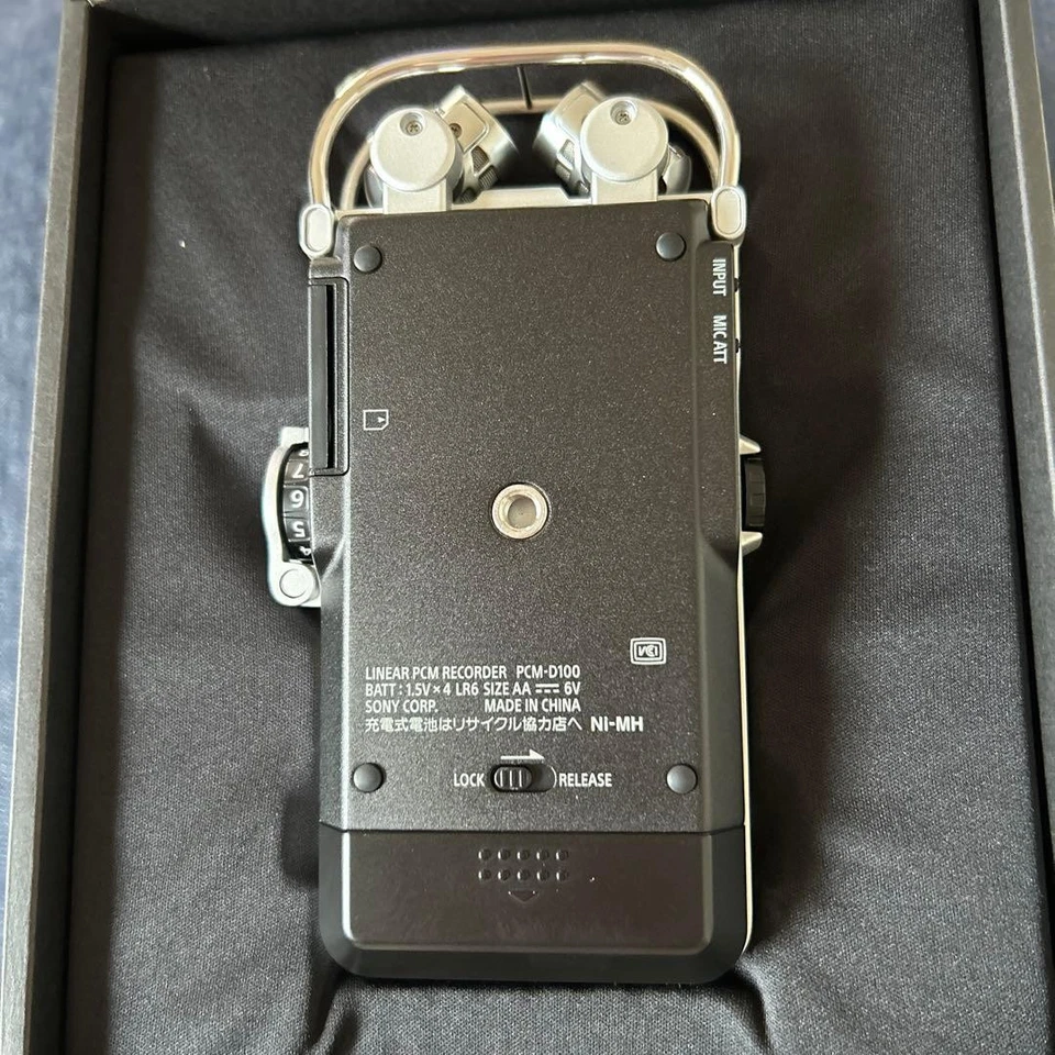 SONY Linear PCM Recorder PCM-D100 High Resolution Handy Portable 32GB Black - Image 4 of 4