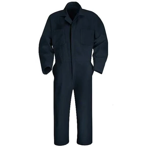 CT10 Coverall, Cotton/Polyester, 7.25 oz Fabric Weight, 30 in Inseam, Navy, 36