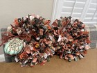 Handmade Fabric Rag Wreath Rings 8" Set of 2 FALL BLESSINGS NEW