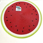 The Spring Shop 15" Round Watermelon Woven Placemat Set of 4 Hobby Lobby NEW NWT
