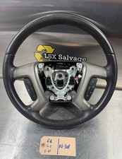 07-14 Chevrolet Tahoe Silverado Sierra Steering Wheel Leather Black 07-14 Chevrolet Tahoe Silverado Sierra Steering Wheel Leather Black