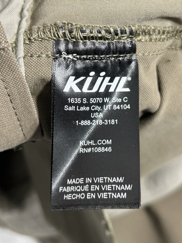NEW! Men’s Kuhl Resistor Brown Chino Pants Size 36 x 34 Stretch 7 POCKETS - Picture 16 of 17