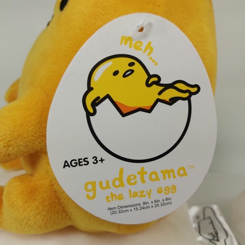 Sanrio Gudetama The Lazy Egg Scarf & Flower Crown Plush Set of 2 New w/ Tags - Picture 4 of 19