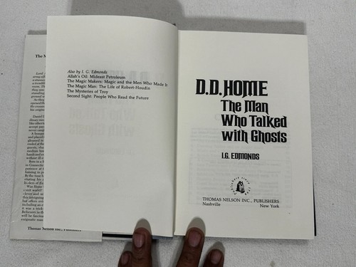D.D. Home The Man Who Talked With Ghosts I.G. Edmonds First Edition 1978 - Foto 3 di 7