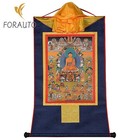 Chinese Tibetan Buddhism Figurine Decorate Hanging Buddhist Thangka Posters