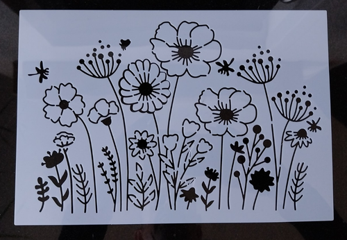 Wild Flowers Stencil 30cm x 20cm (Choose A Design) - Picture 5 of 5