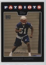 2008 Topps New England Patriots Jerod Mayo #12 12zm