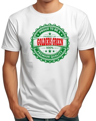 GOLDERS GRÜN LONDON GEBURTSORT HERREN LUSTIGES BIER T-SHIRT