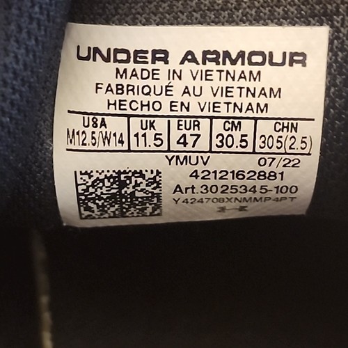 Under Armour Spawn 4 Mid Basketball-Laufschuh Gr. 12,5 3025345-100 weiß schwarz - Bild 6 von 8